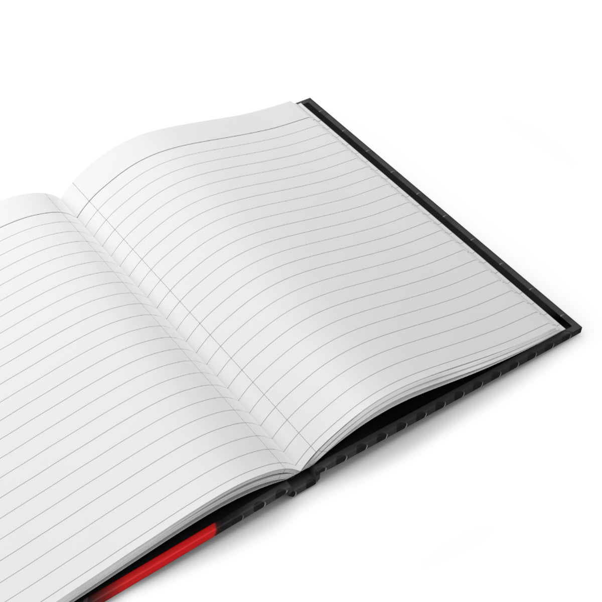 Crimson Lines Hardcover Journal