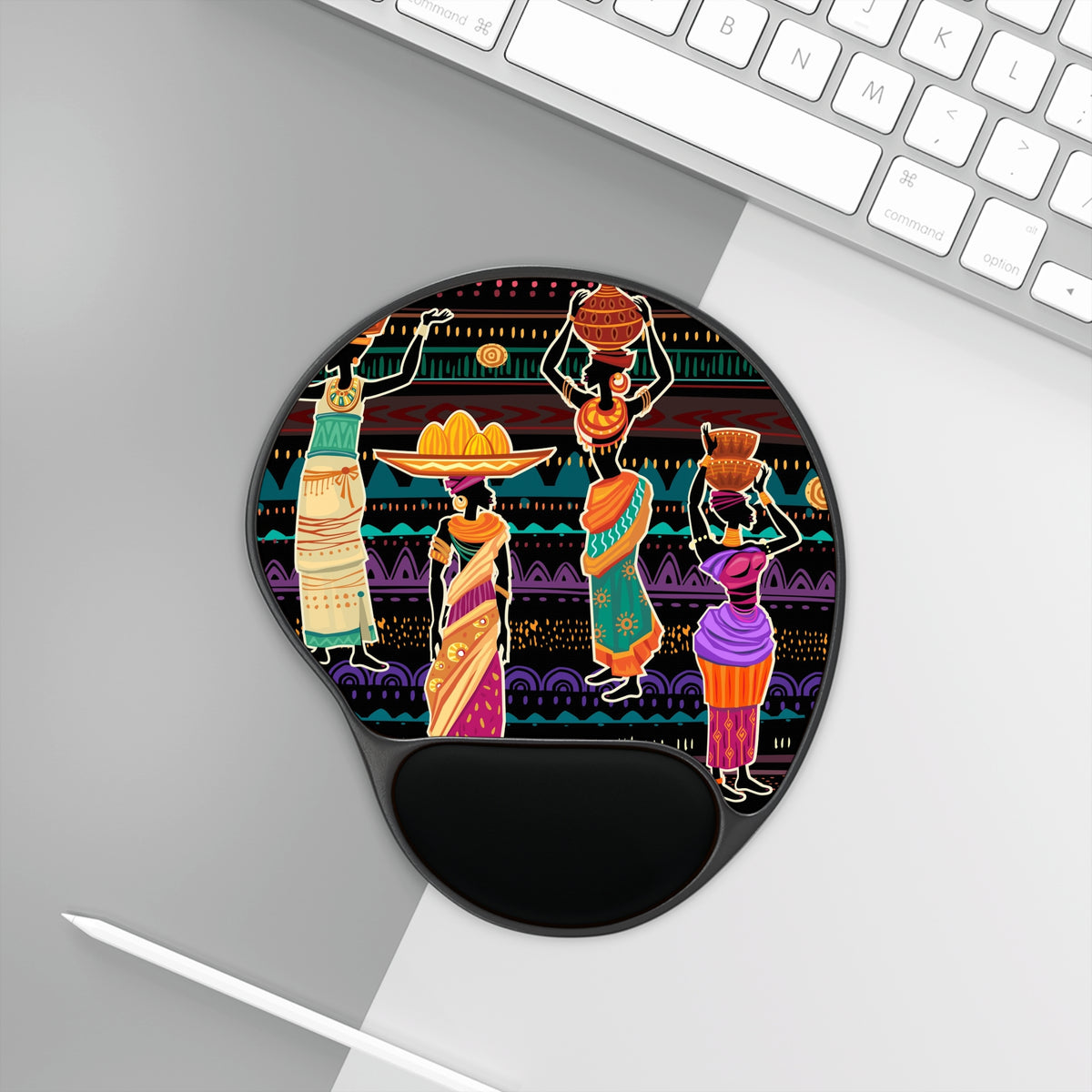 African Grace Mouse Pad With Wrist Rest