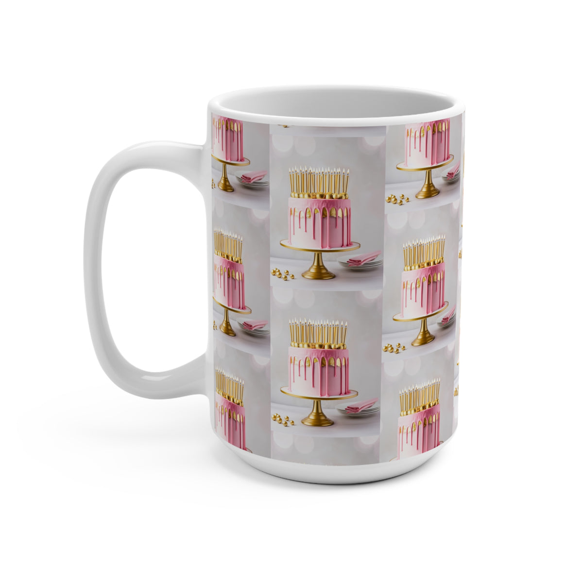 Candle Pink Melt Mug 15oz