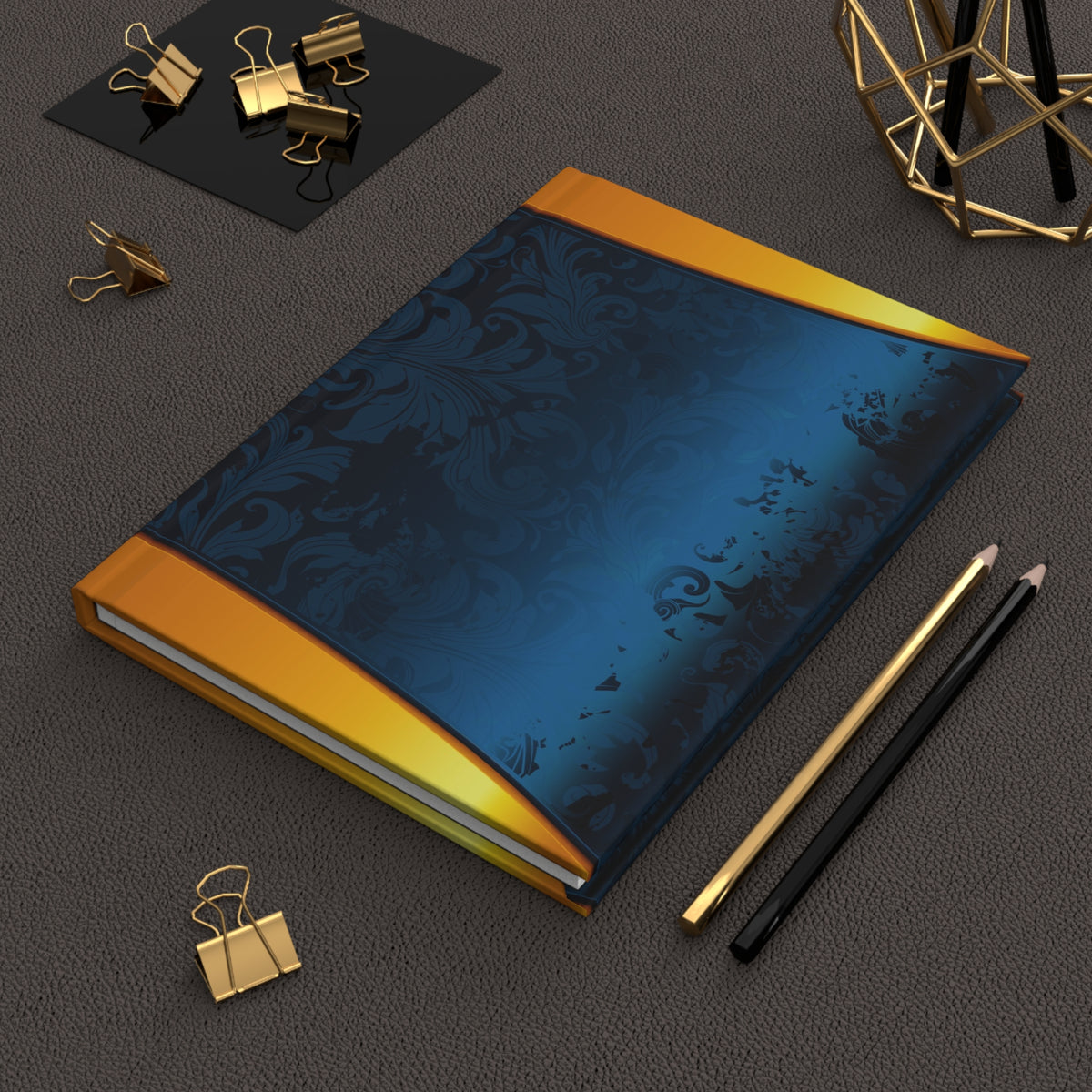 Blue and Gold Hardcover Journal