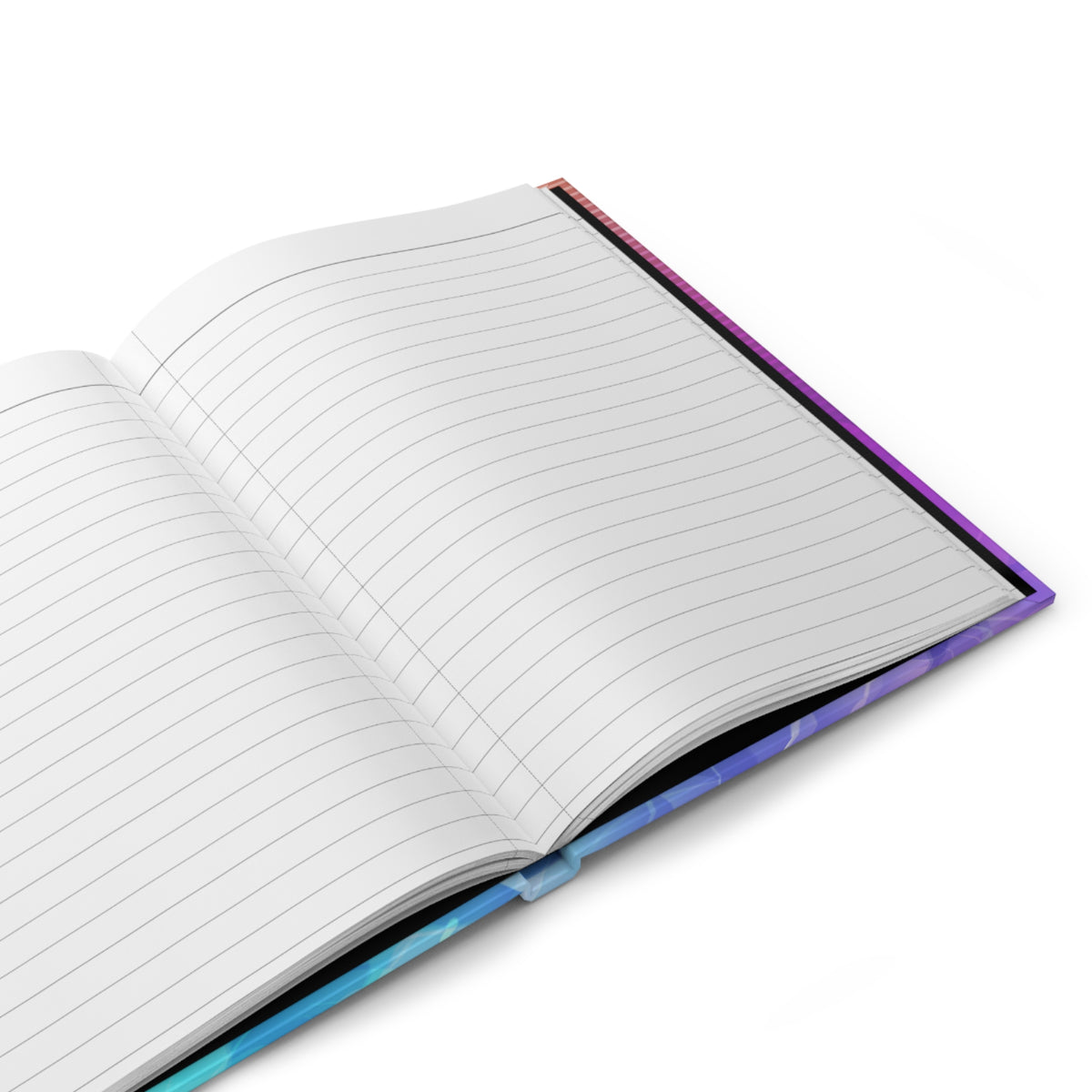 Pink and Aqua Floral Hardcover Journal