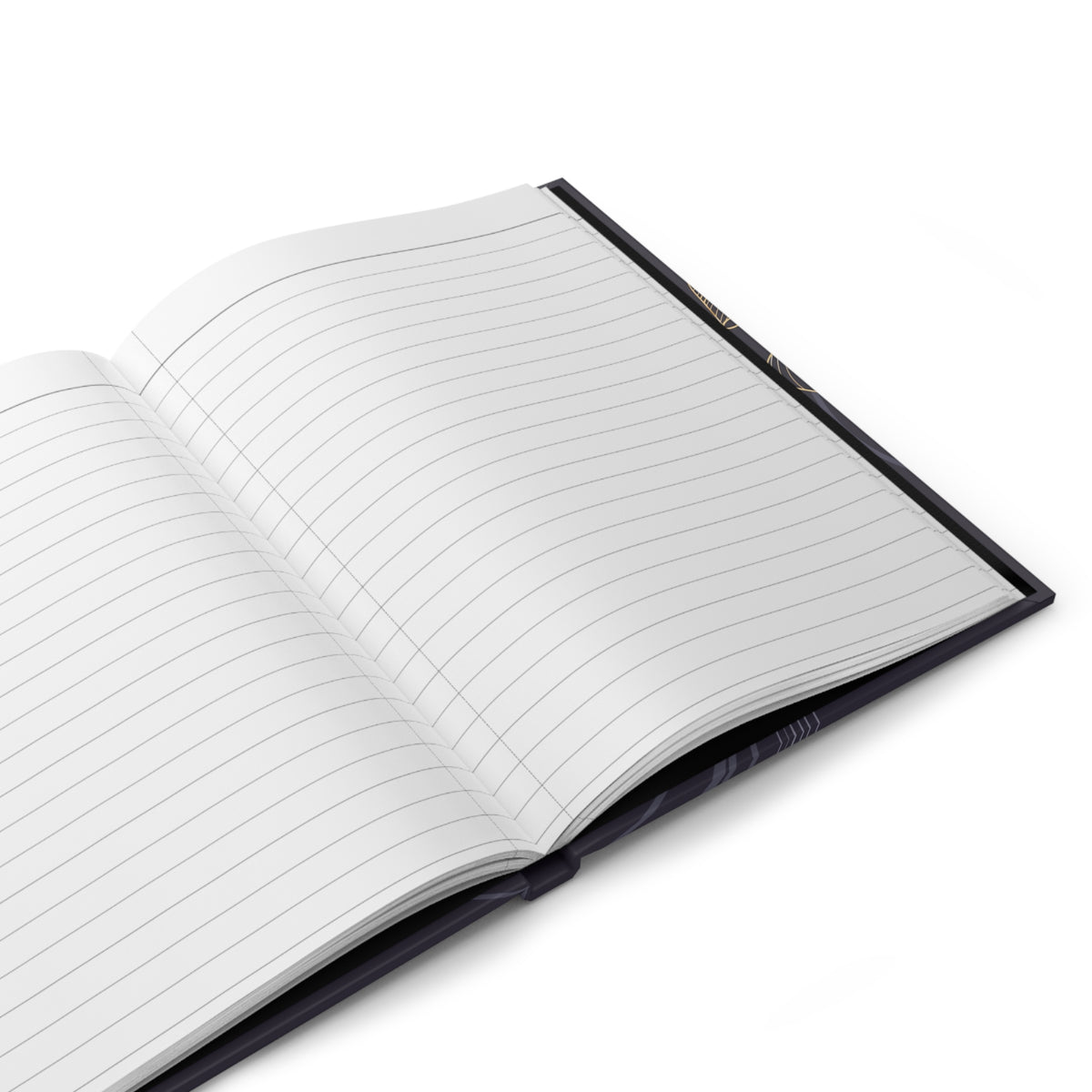 Golden Flutter Hardcover Journal