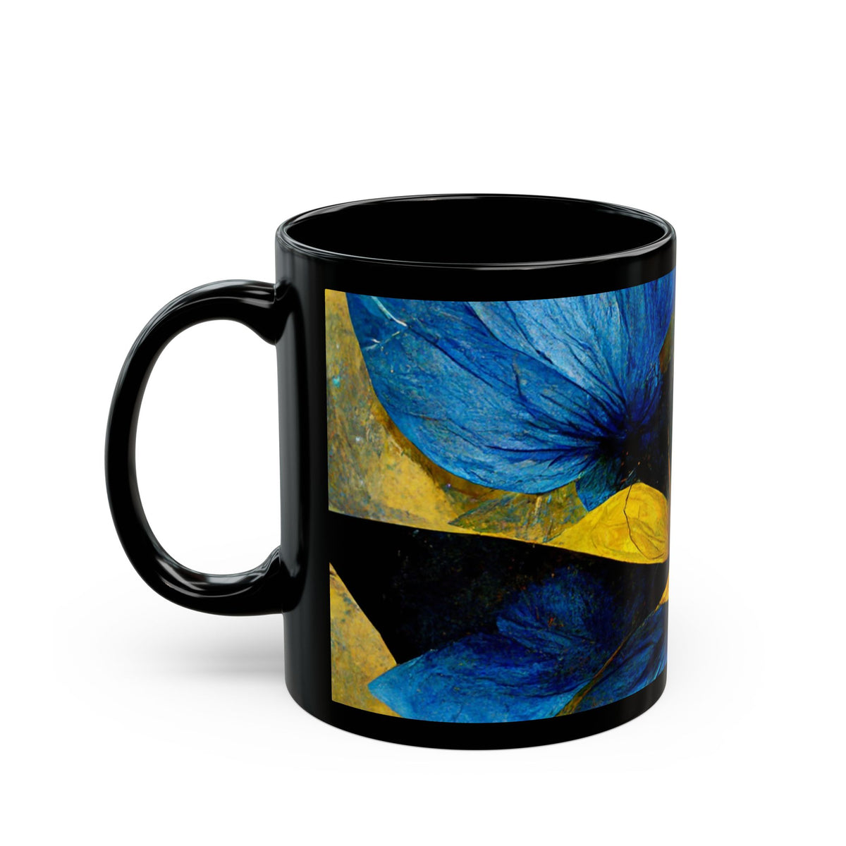 Morning Glory Black Mug (11oz, 15oz)