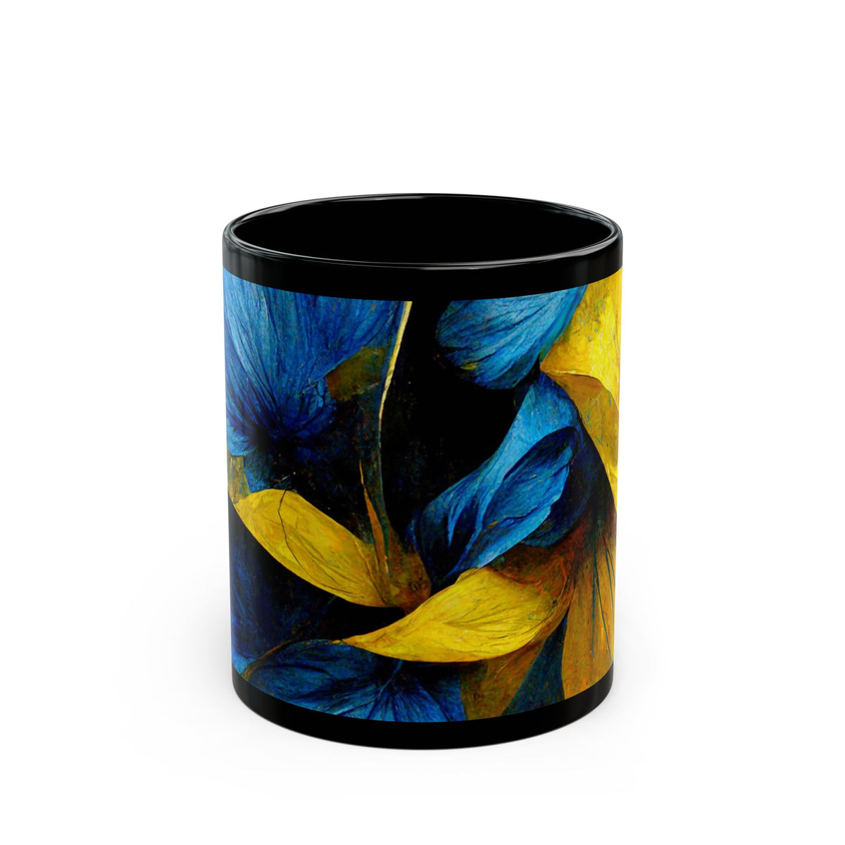 Morning Glory Black Mug (11oz, 15oz)
