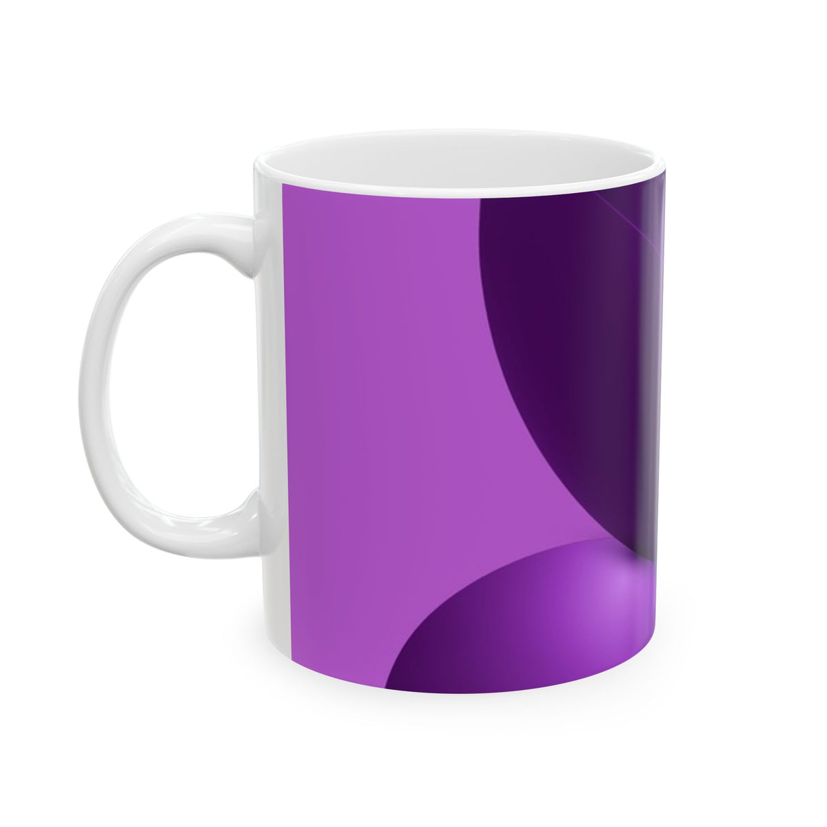Purple Ceramic Mug, (11oz, 15oz)