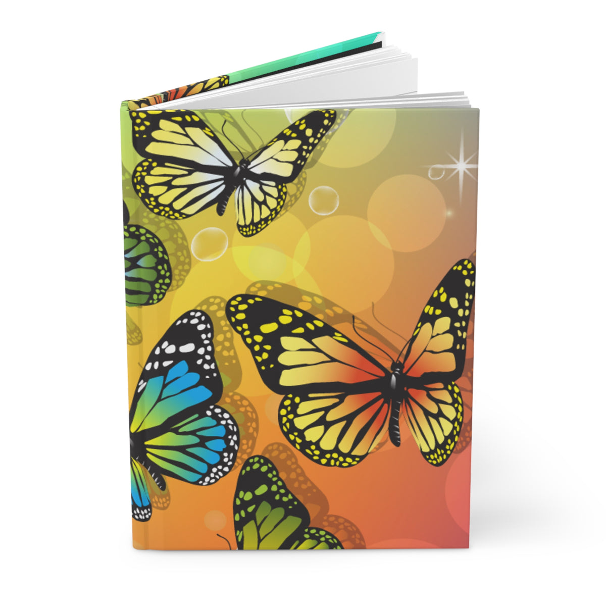 Multicolor Flutter Hardcover Journal