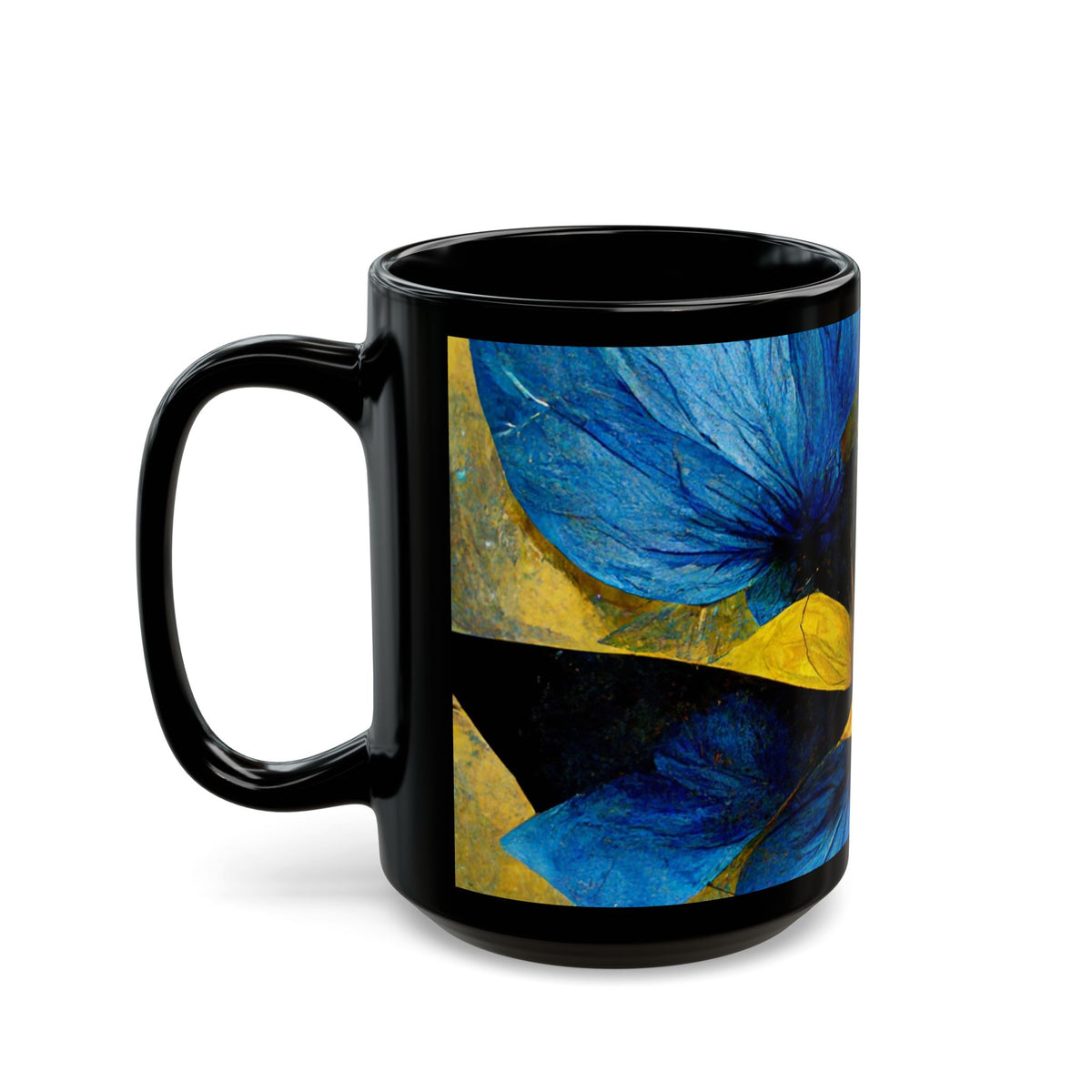 Morning Glory Black Mug (11oz, 15oz)