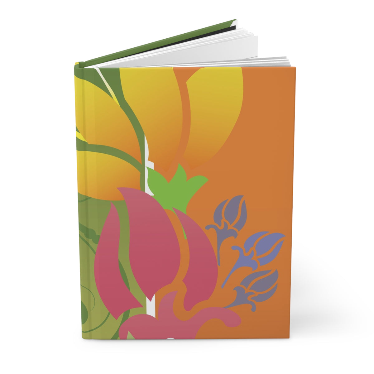 Floral Abstract Hardcover Journal