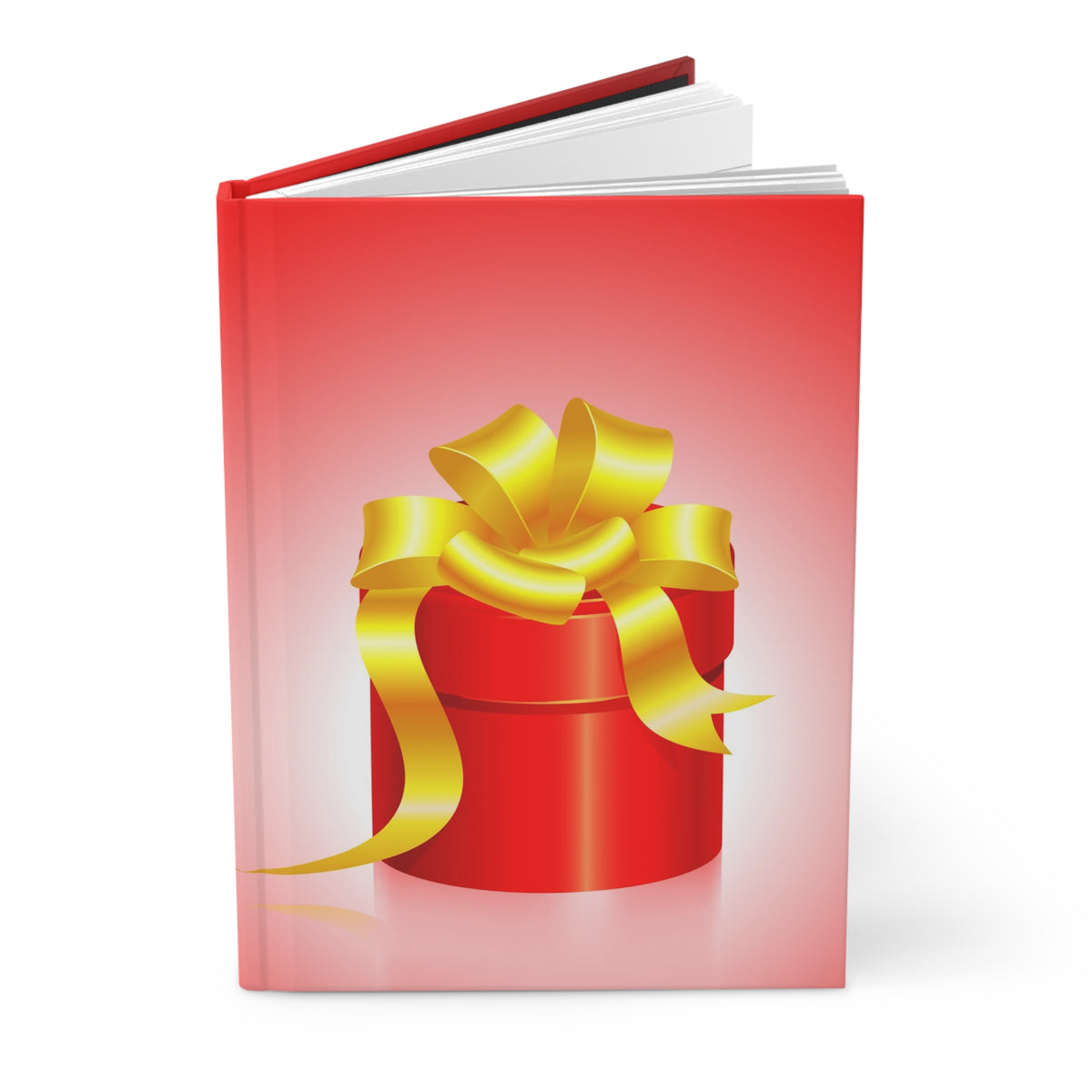 Golden Ribbon Hardcover Journal