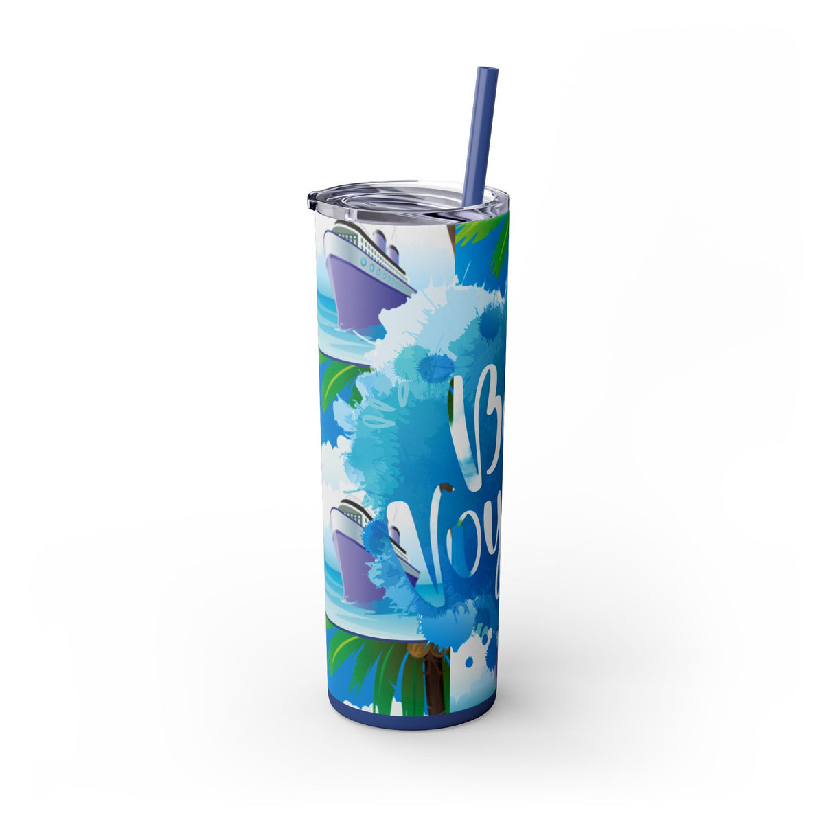 Cruise Chronicles Skinny Tumbler with Straw, 20oz