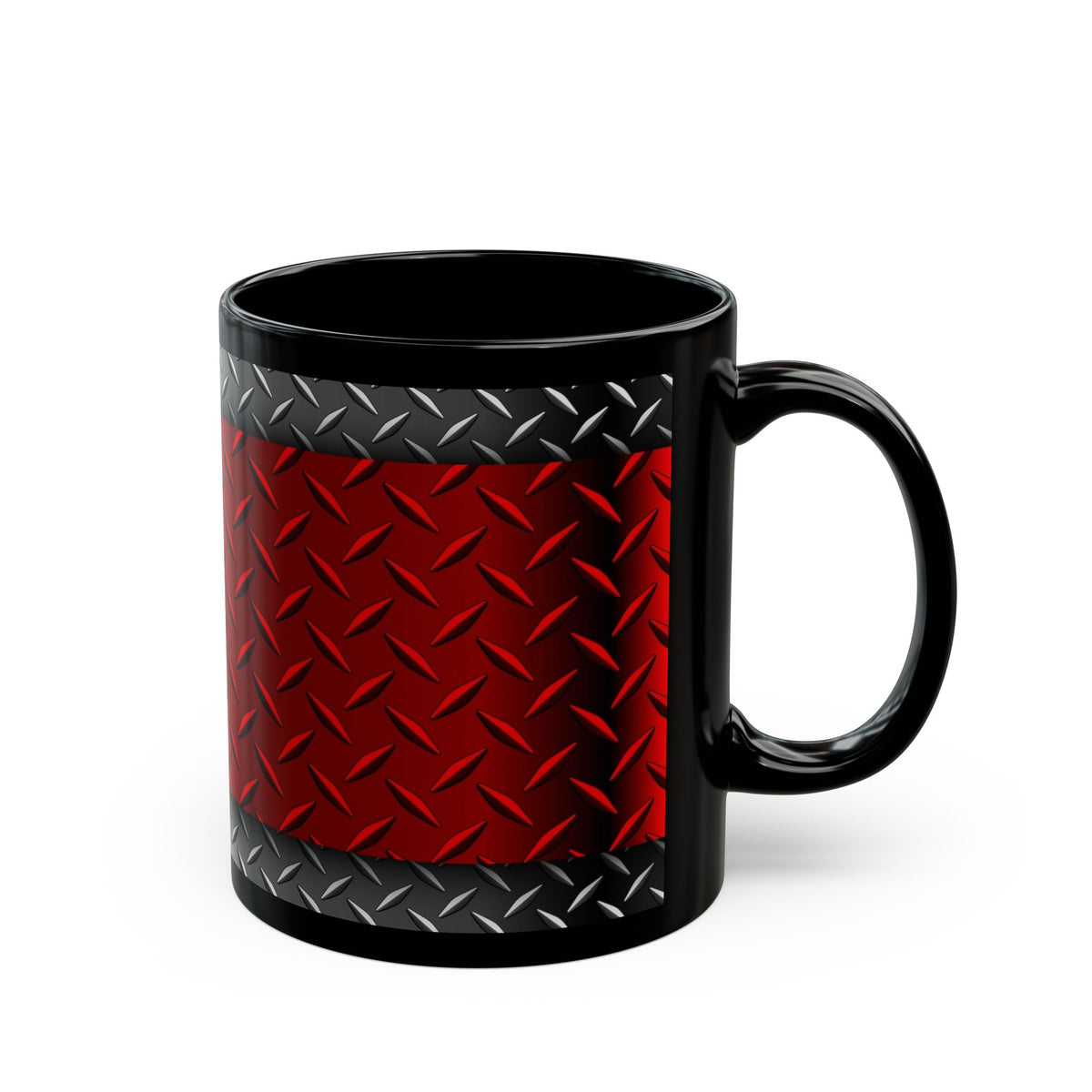 Red Steel Black Mug (11oz, 15oz)