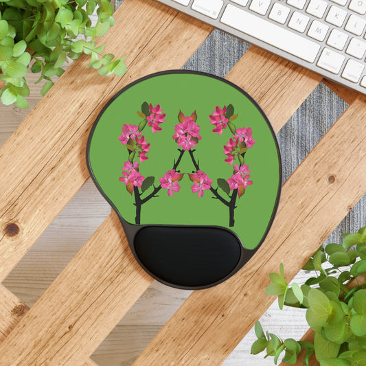 Spring Harmony Mouse Pad With Wrist Rest