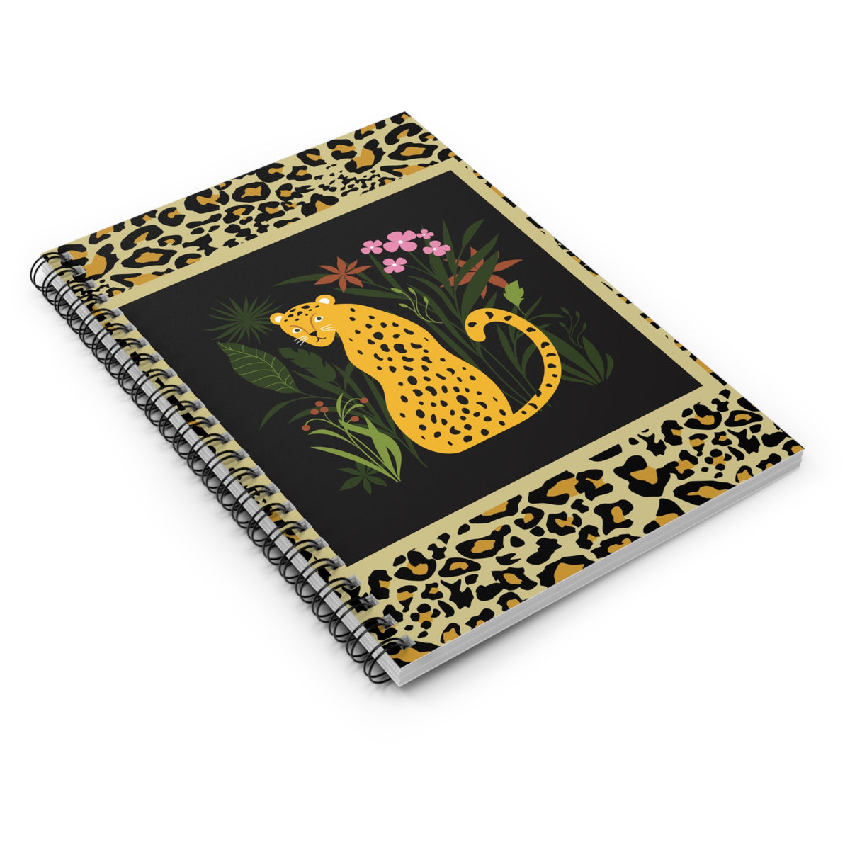 Leopard Spiral Notebook - Ruled Line