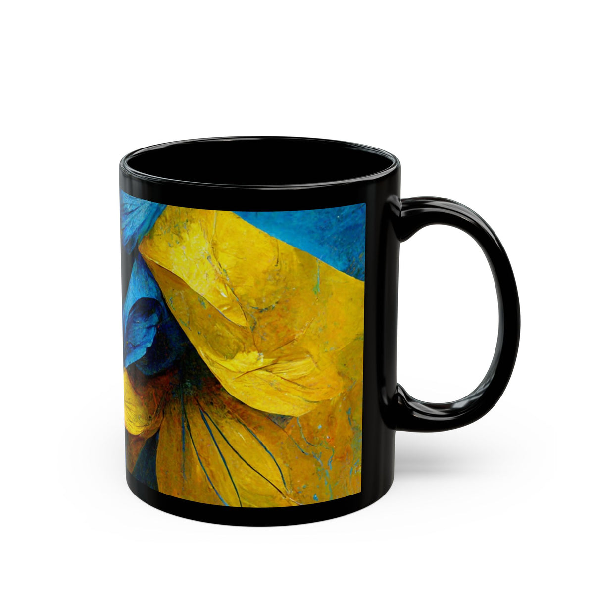 Morning Glory Black Mug (11oz, 15oz)