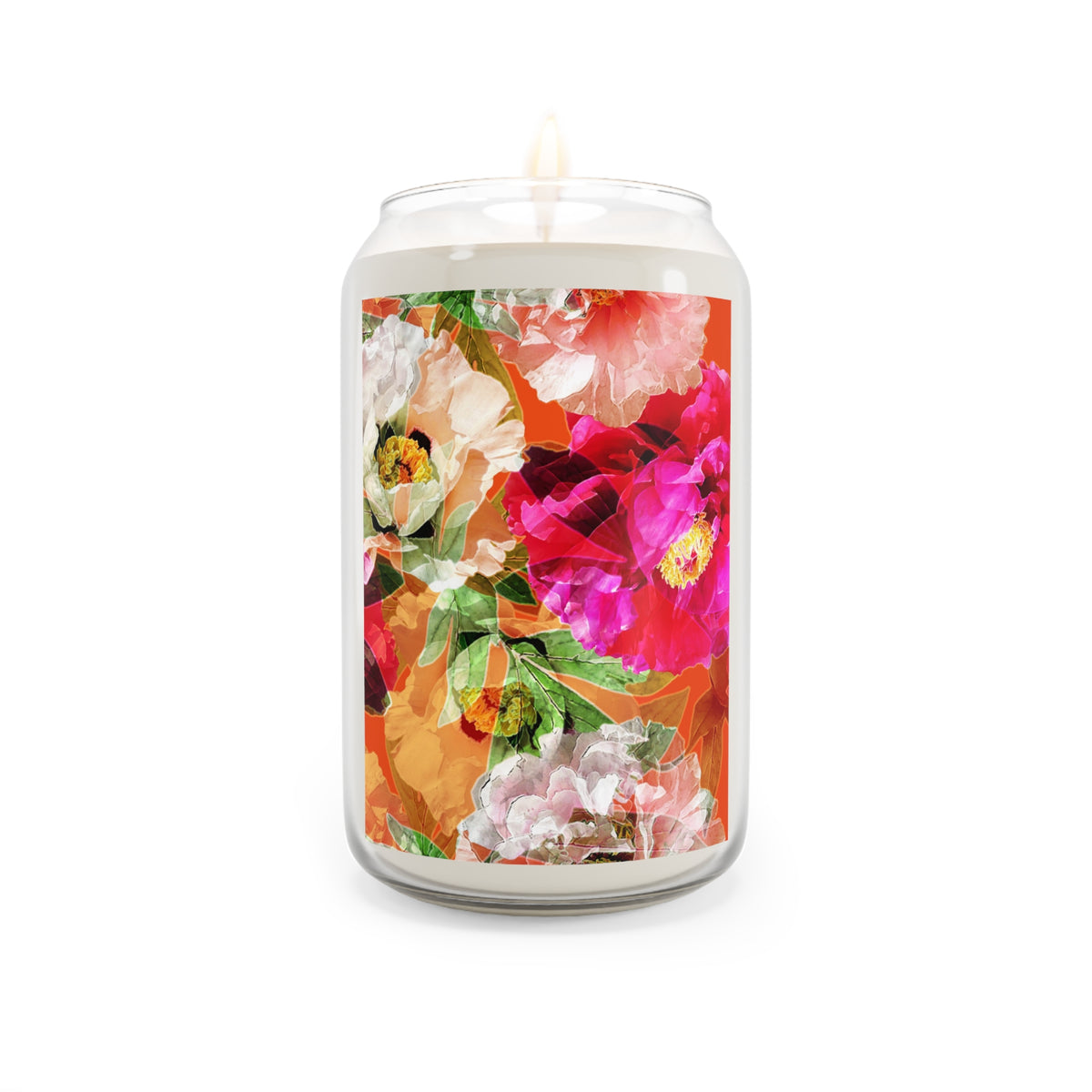 Floral Peony Soy Candle 13.75oz — Scented Decorative Jar Candle