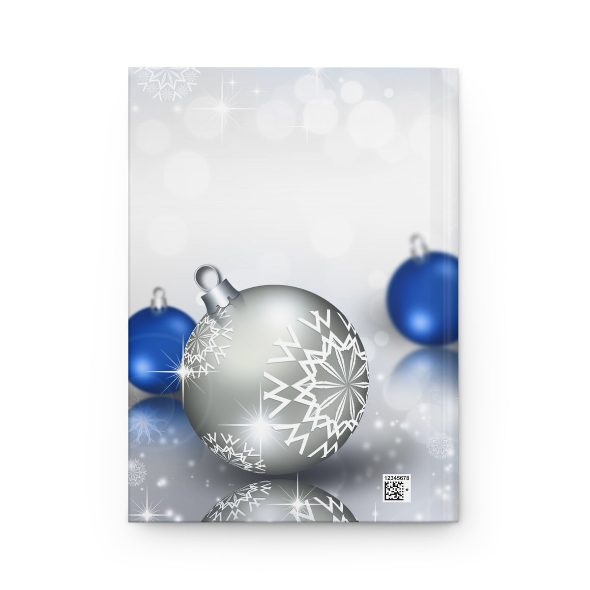 Silver & Blue Bells Hardcover Journal