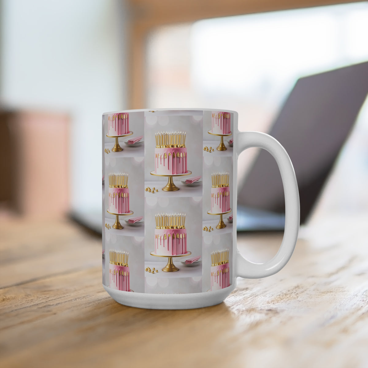 Candle Pink Melt Mug 15oz