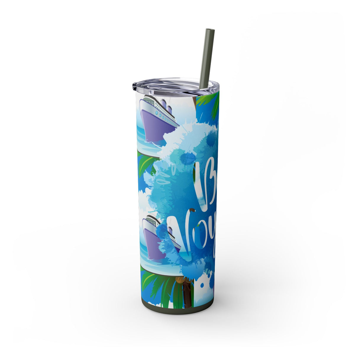 Cruise Chronicles Skinny Tumbler with Straw, 20oz