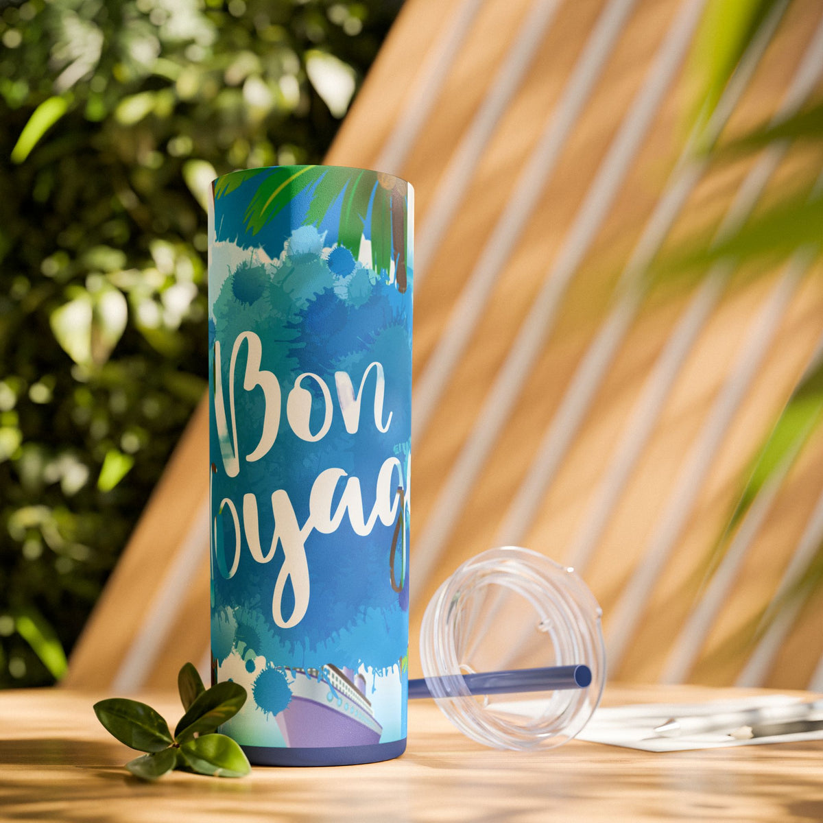 Cruise Chronicles Skinny Tumbler with Straw, 20oz