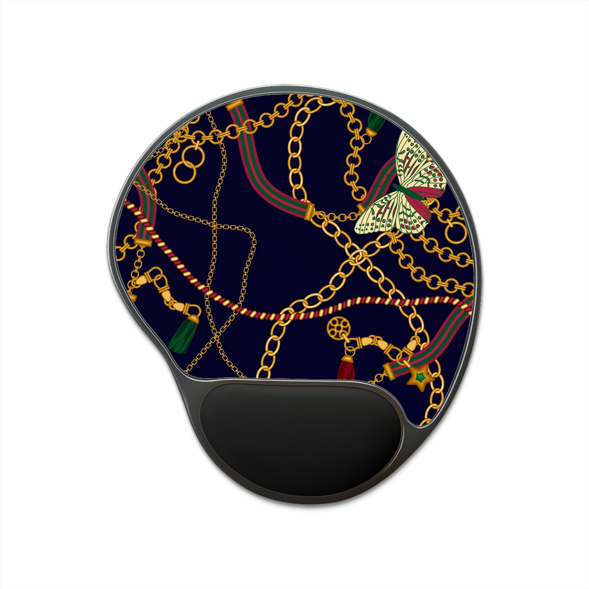 Captive Butterfly Mouse Pad With Wrist Rest