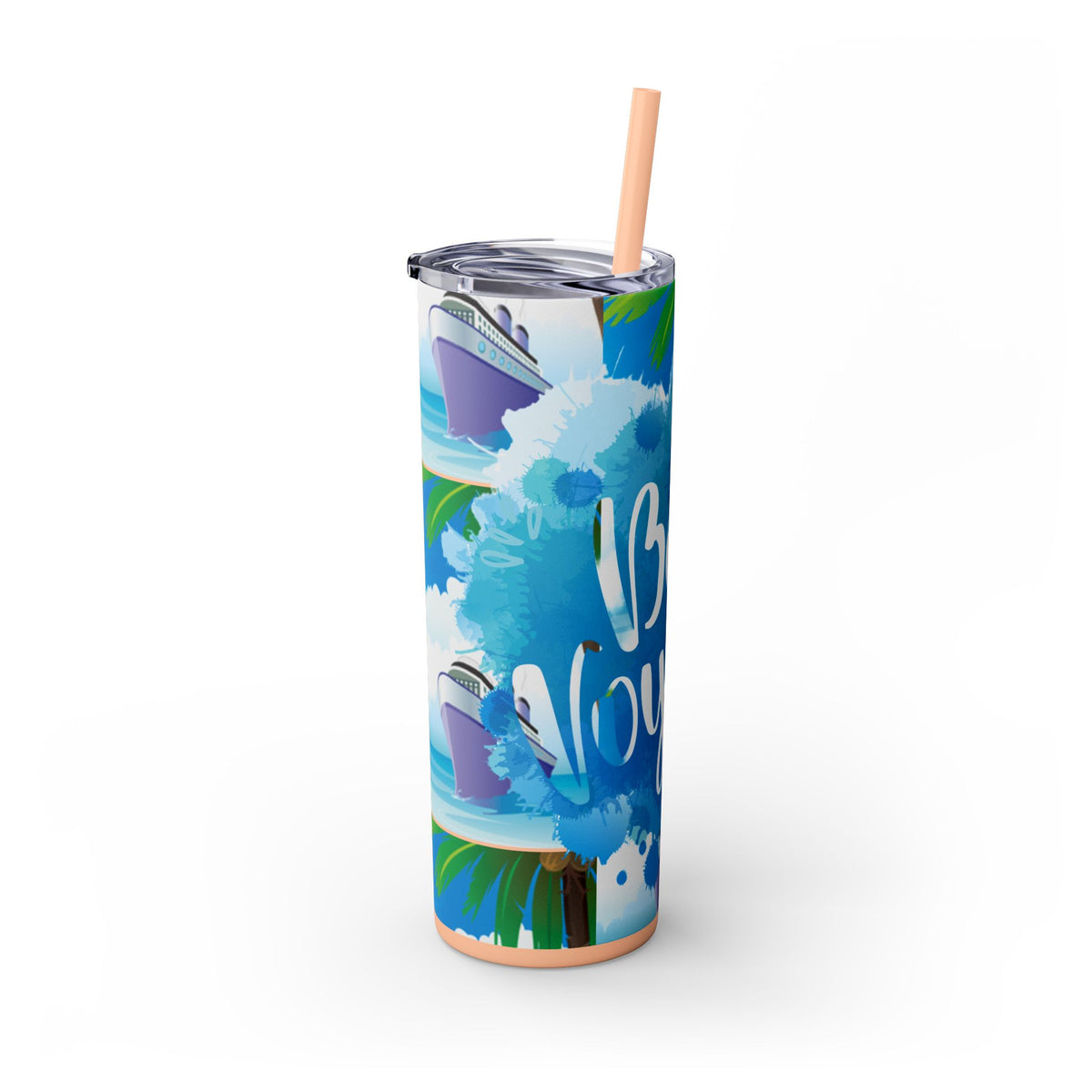 Cruise Chronicles Skinny Tumbler with Straw, 20oz