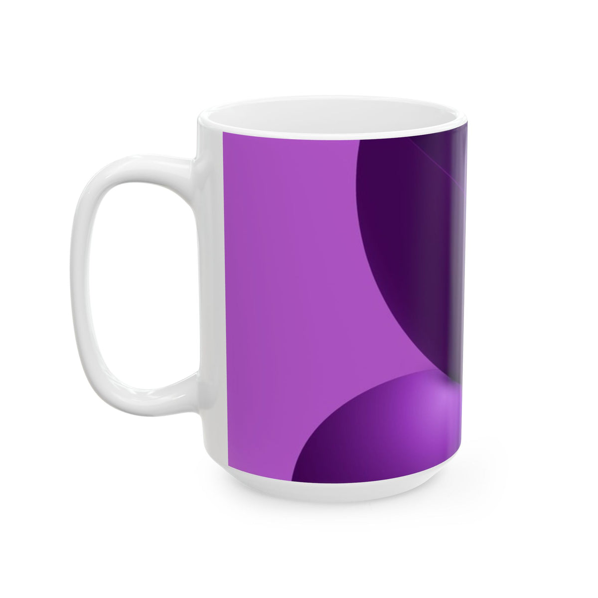 Purple Ceramic Mug, (11oz, 15oz)