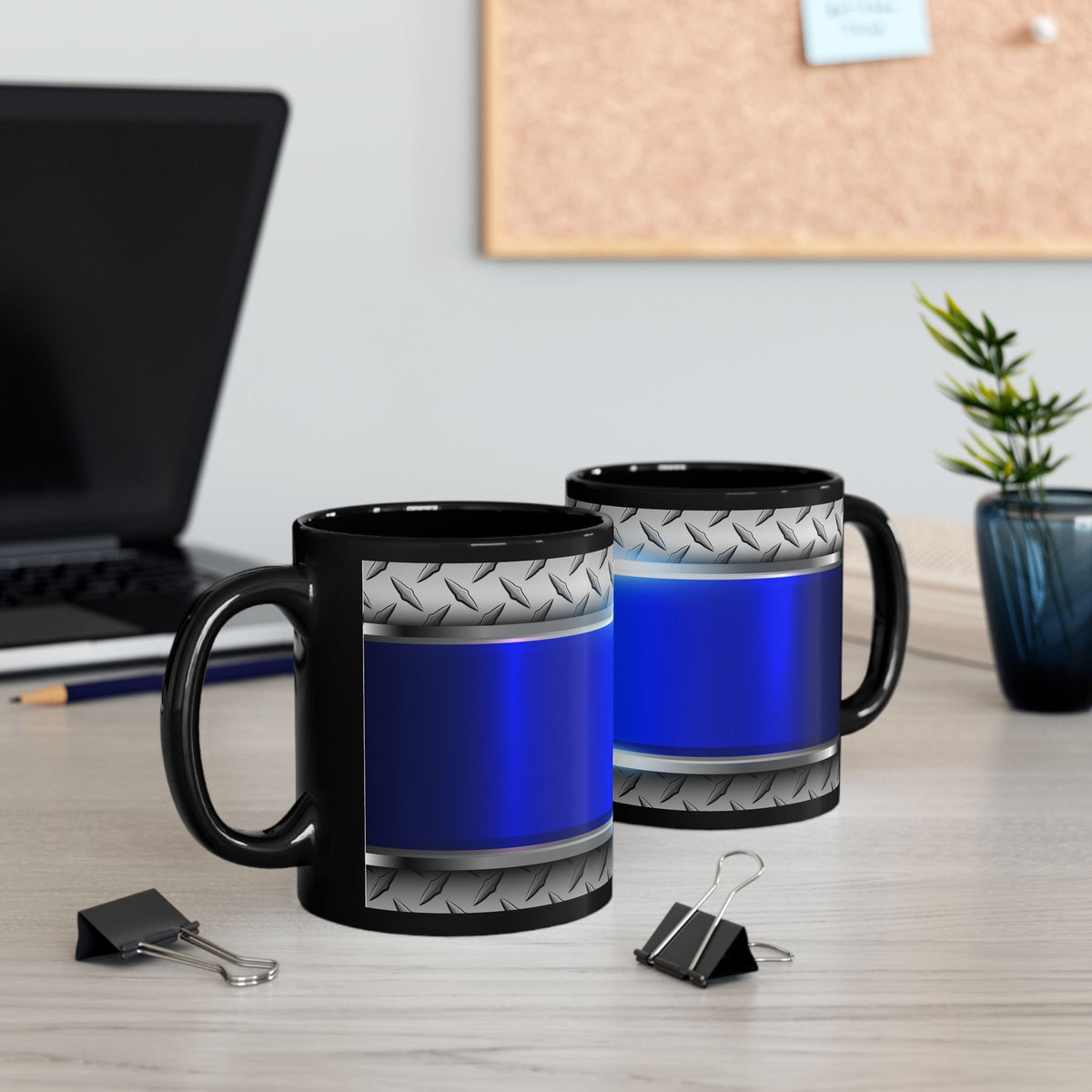 Blue Steel Black Mug (11oz, 15oz)