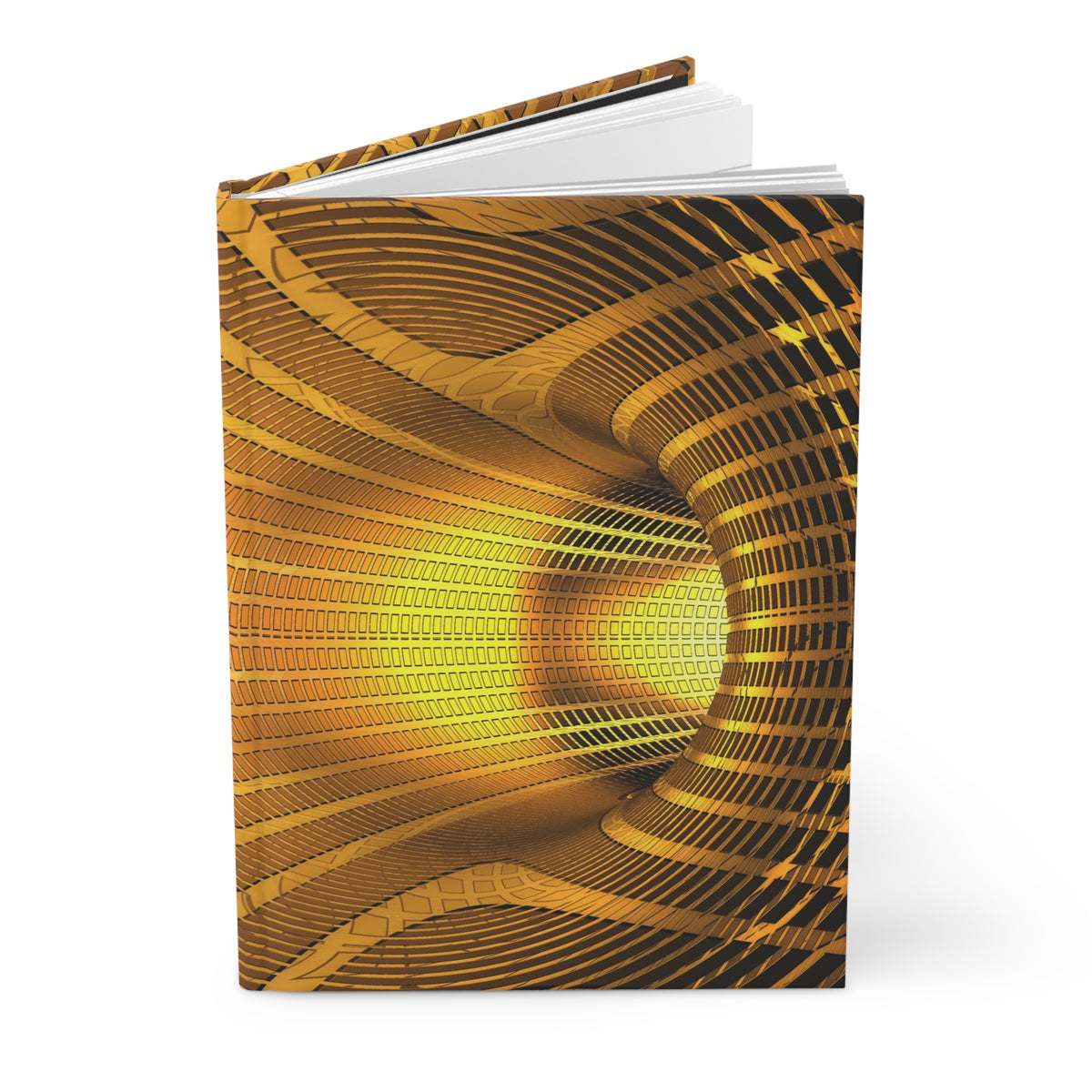 Golden Vortex Hardcover Journal