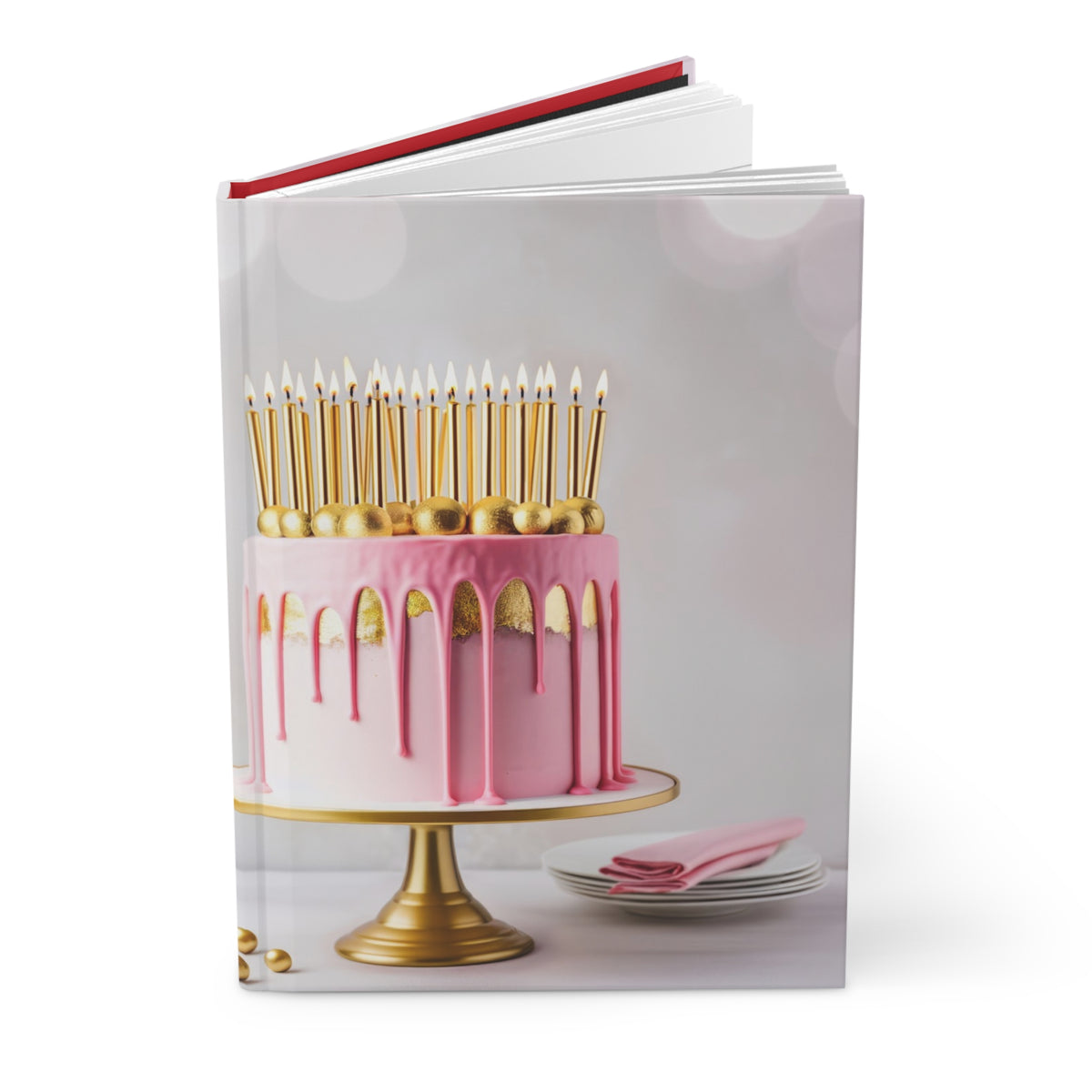 Candle Pink Melt Hardcover Journal