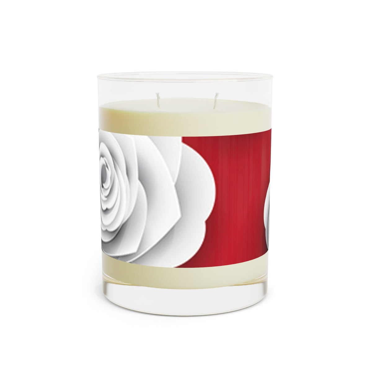 Crimson Blooms Scented Candle - Full Glass, 11oz