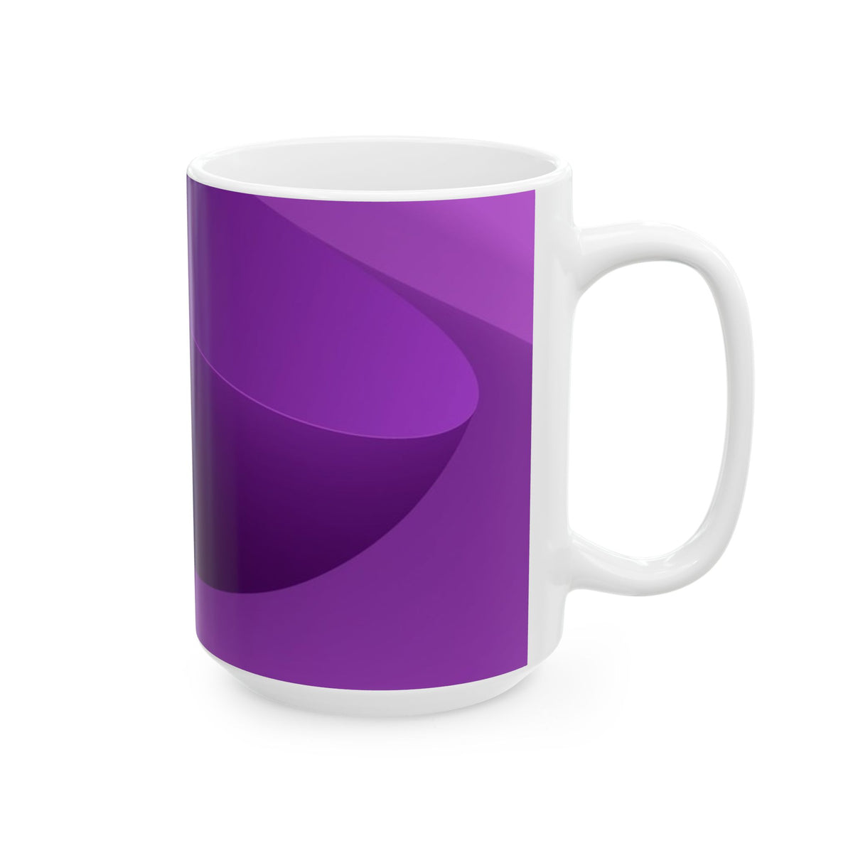 Purple Ceramic Mug, (11oz, 15oz)