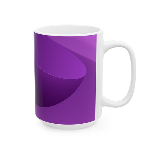 Purple Ceramic Mug, (11oz, 15oz)