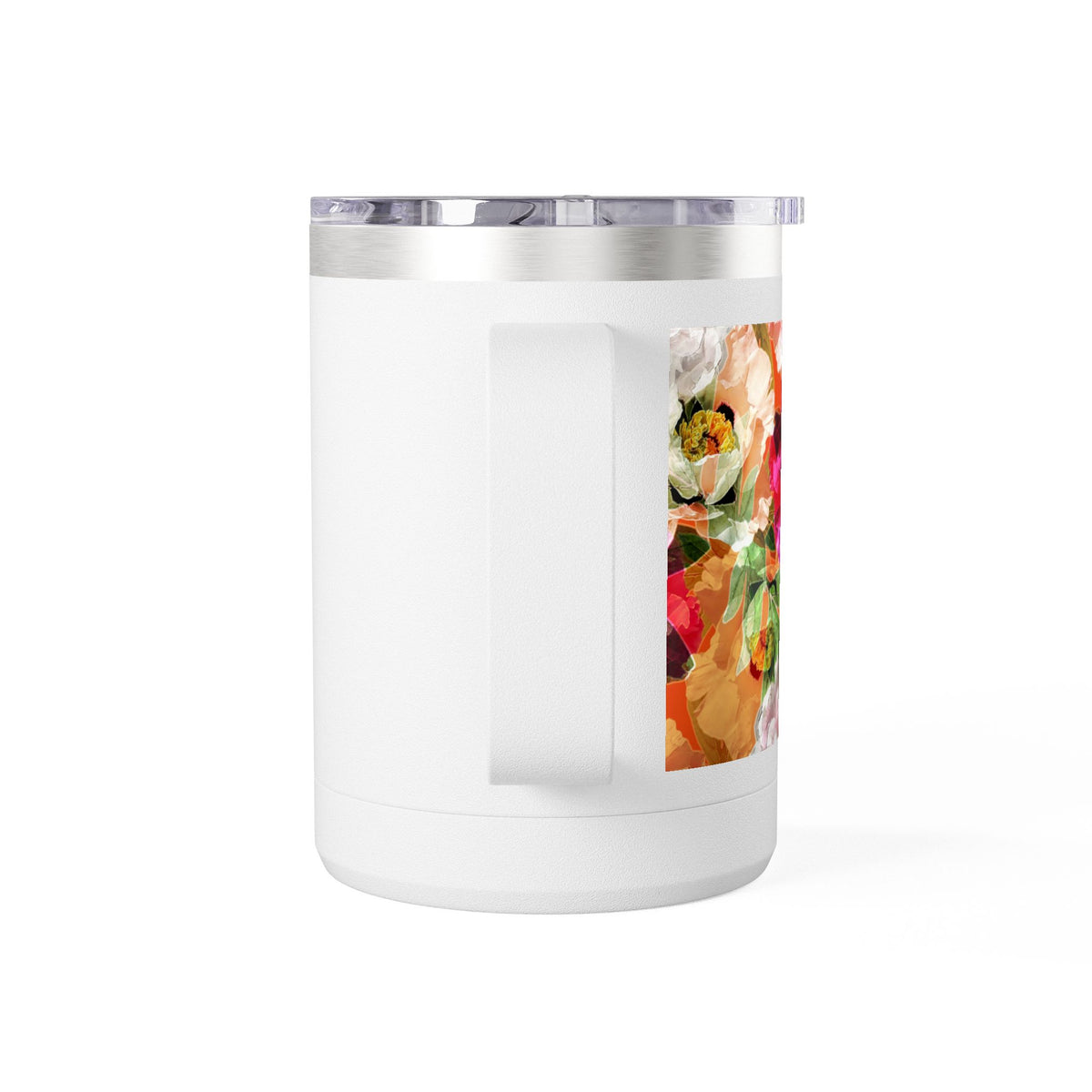 Floral Peony 15oz Insulated Coffee Tumbler