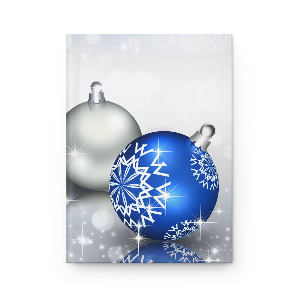 Silver & Blue Bells Hardcover Journal