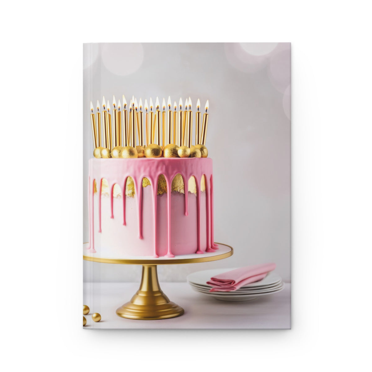 Candle Pink Melt Hardcover Journal