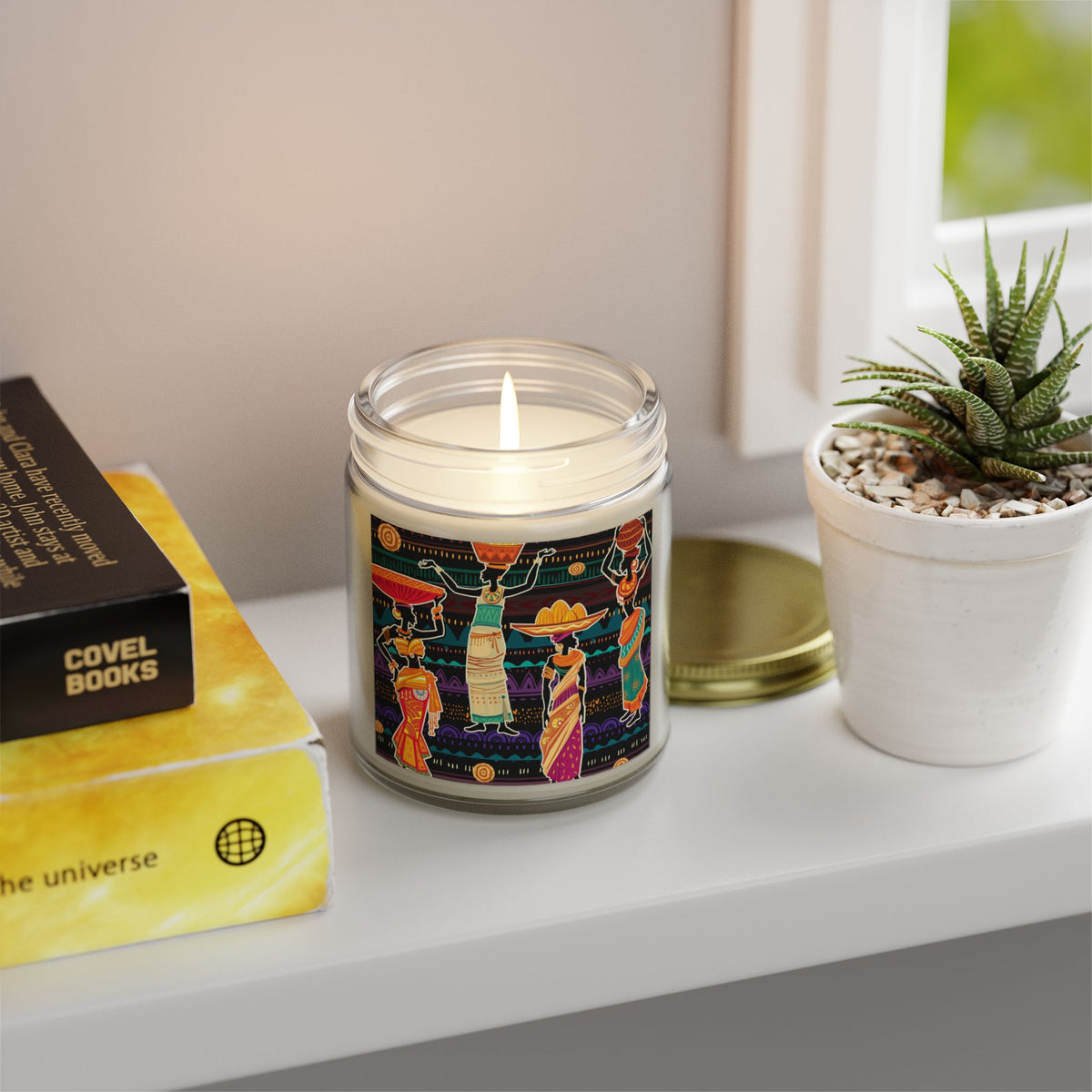 African Grace Scented Coconut Apricot Candles (4oz, 9oz)
