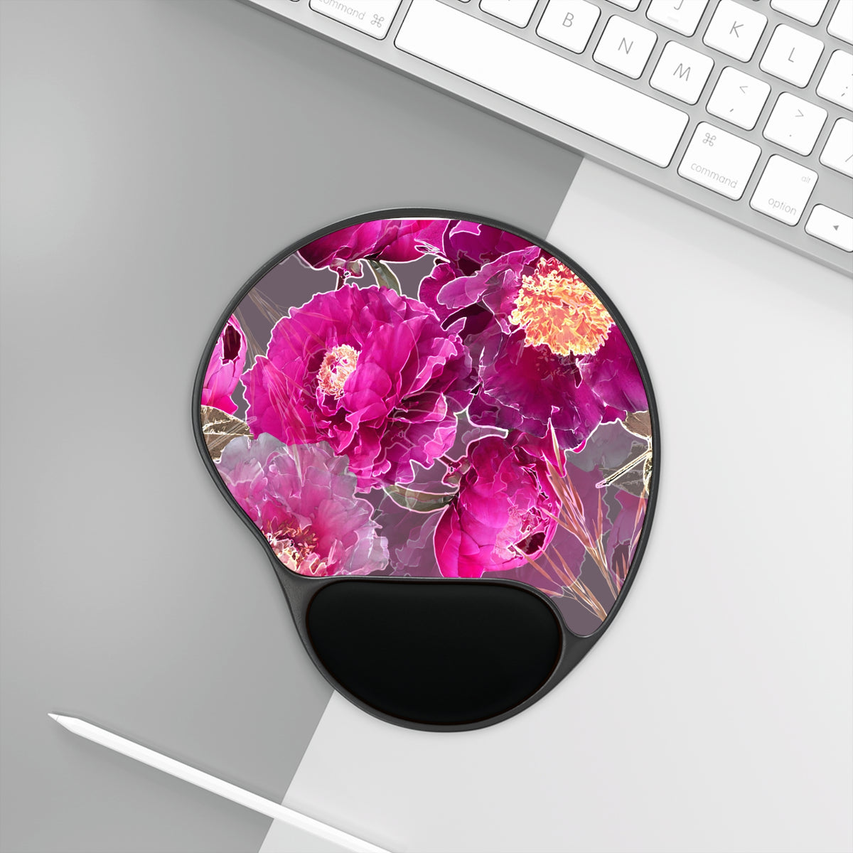 Radiant Petal Mouse Pad With Wrist Rest