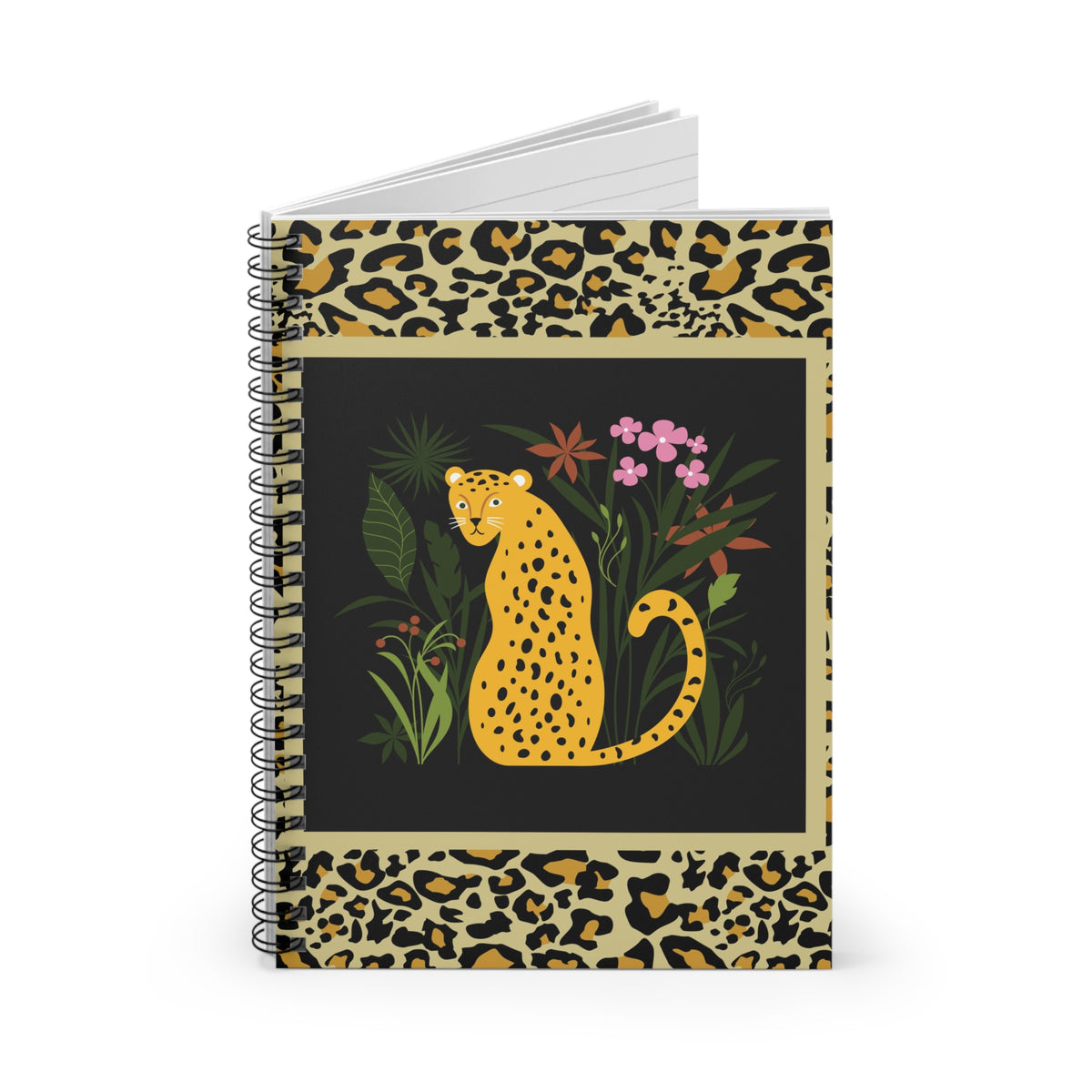 Leopard Spiral Notebook - Ruled Line