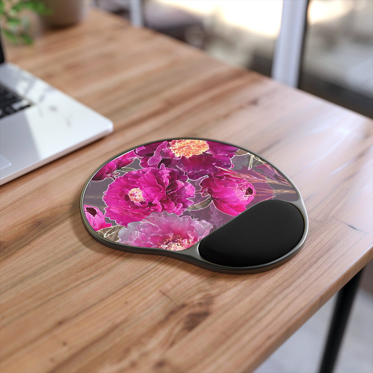 Radiant Petal Mouse Pad With Wrist Rest