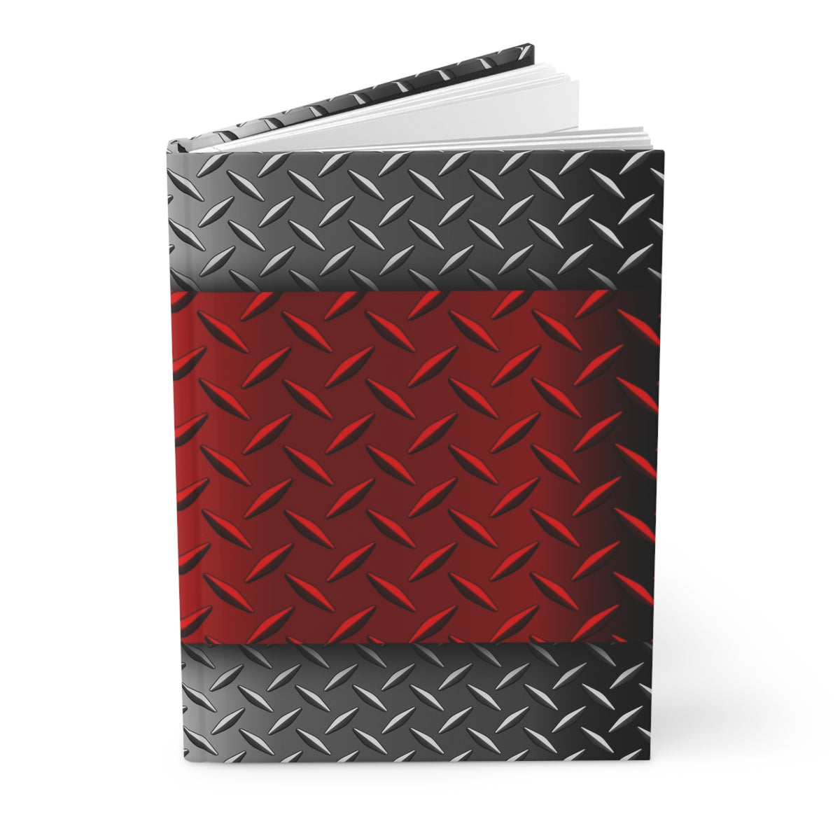 Red Steel Hardcover Journal