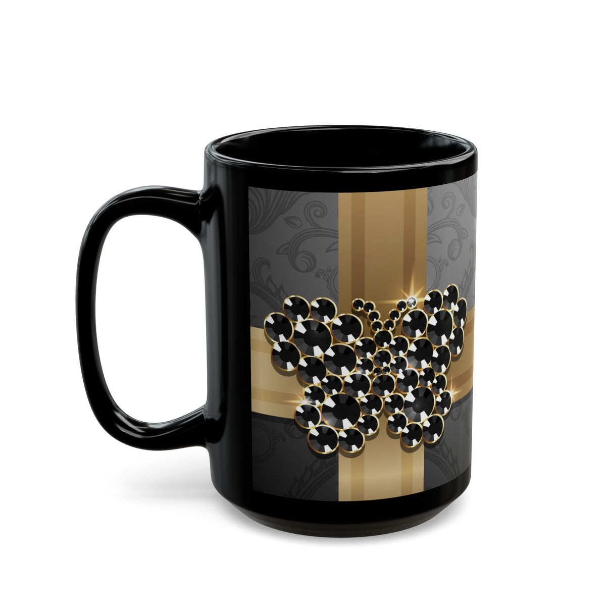Butterfly Brilliance Black Mug (11oz, 15oz)