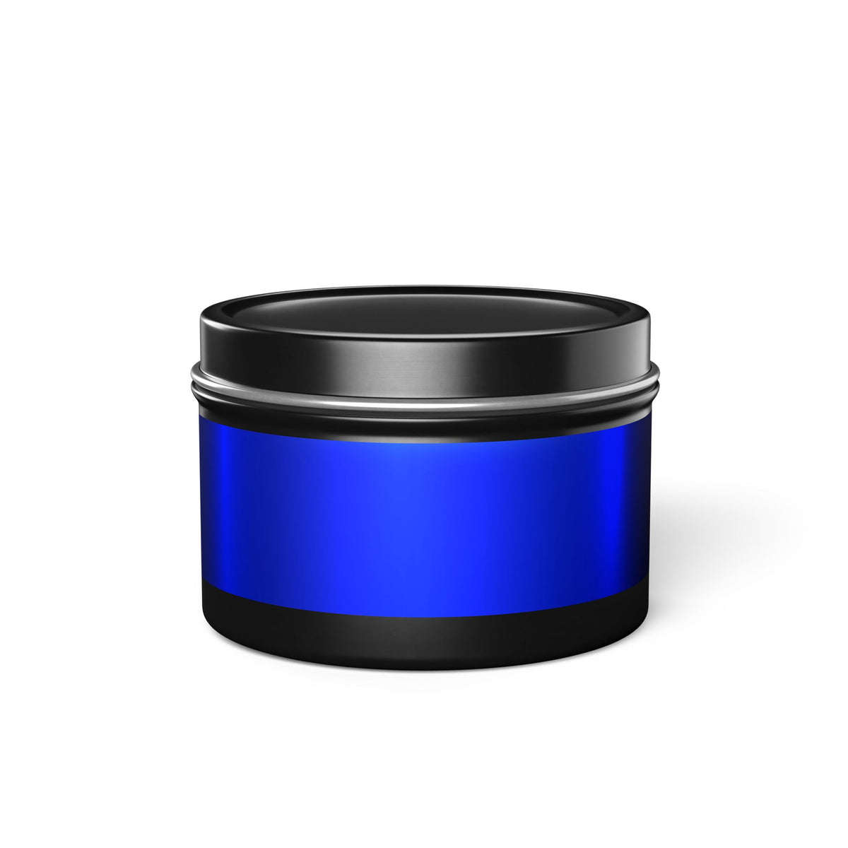 Blue Steel Tin Candles