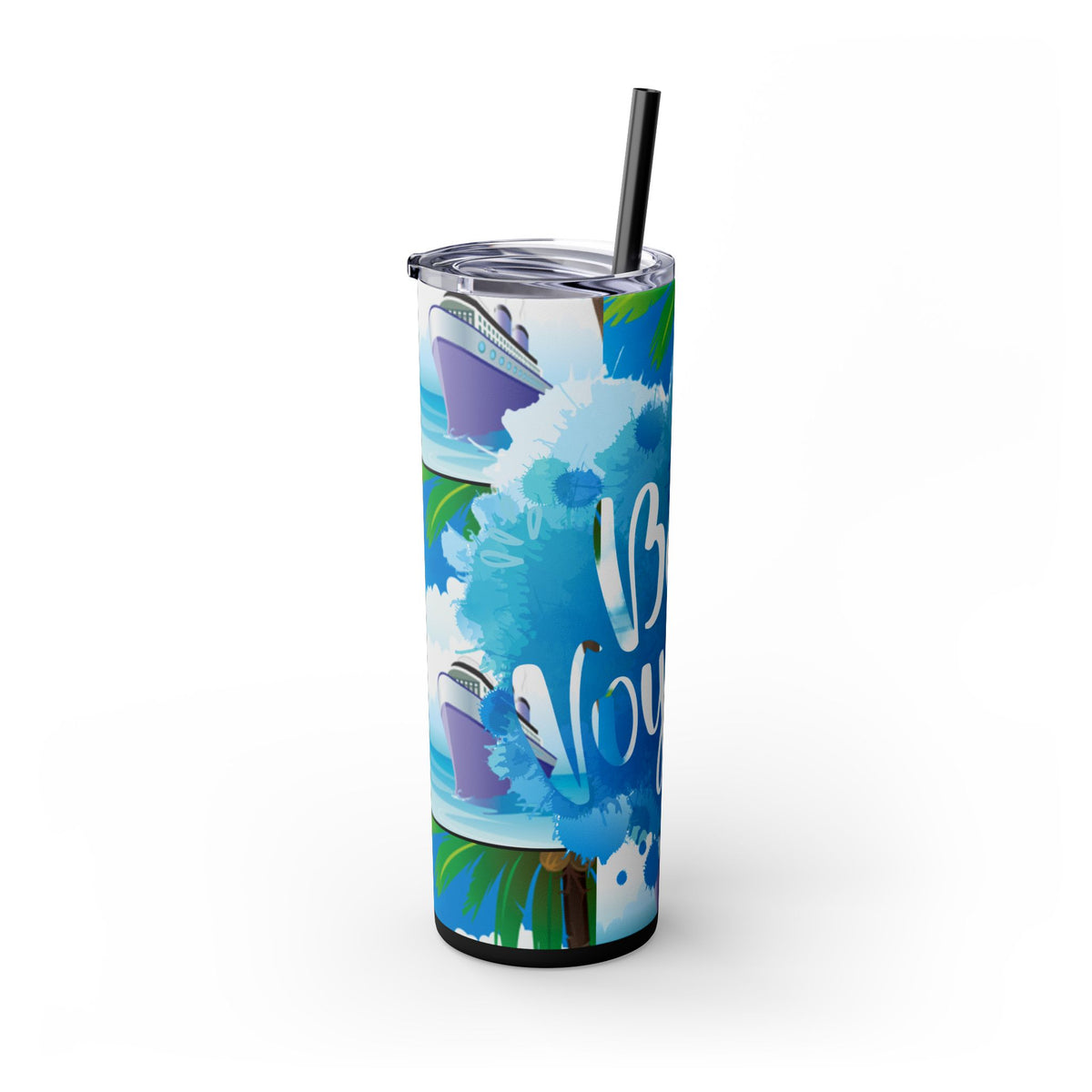 Cruise Chronicles Skinny Tumbler with Straw, 20oz