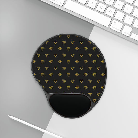 Black Diamond Mouse Pad With Wrist Rest