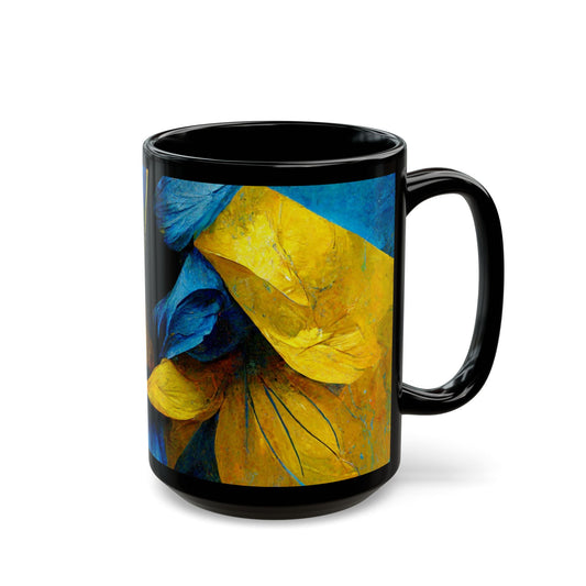 Morning Glory Black Mug (11oz, 15oz)