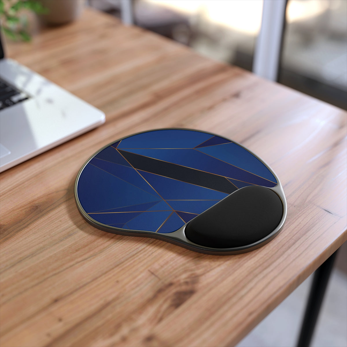 Midnight Blue Mouse Pad With Wrist Rest