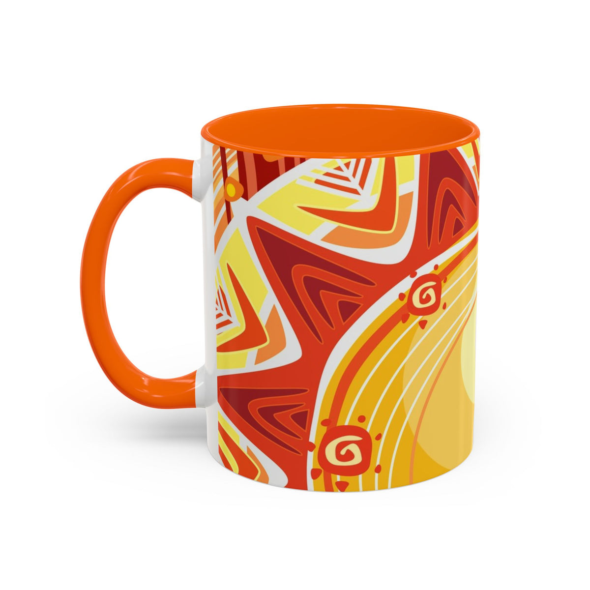 African Sun Goddess- Accent Coffee Mug — Colorful Tribal Art 11/15oz