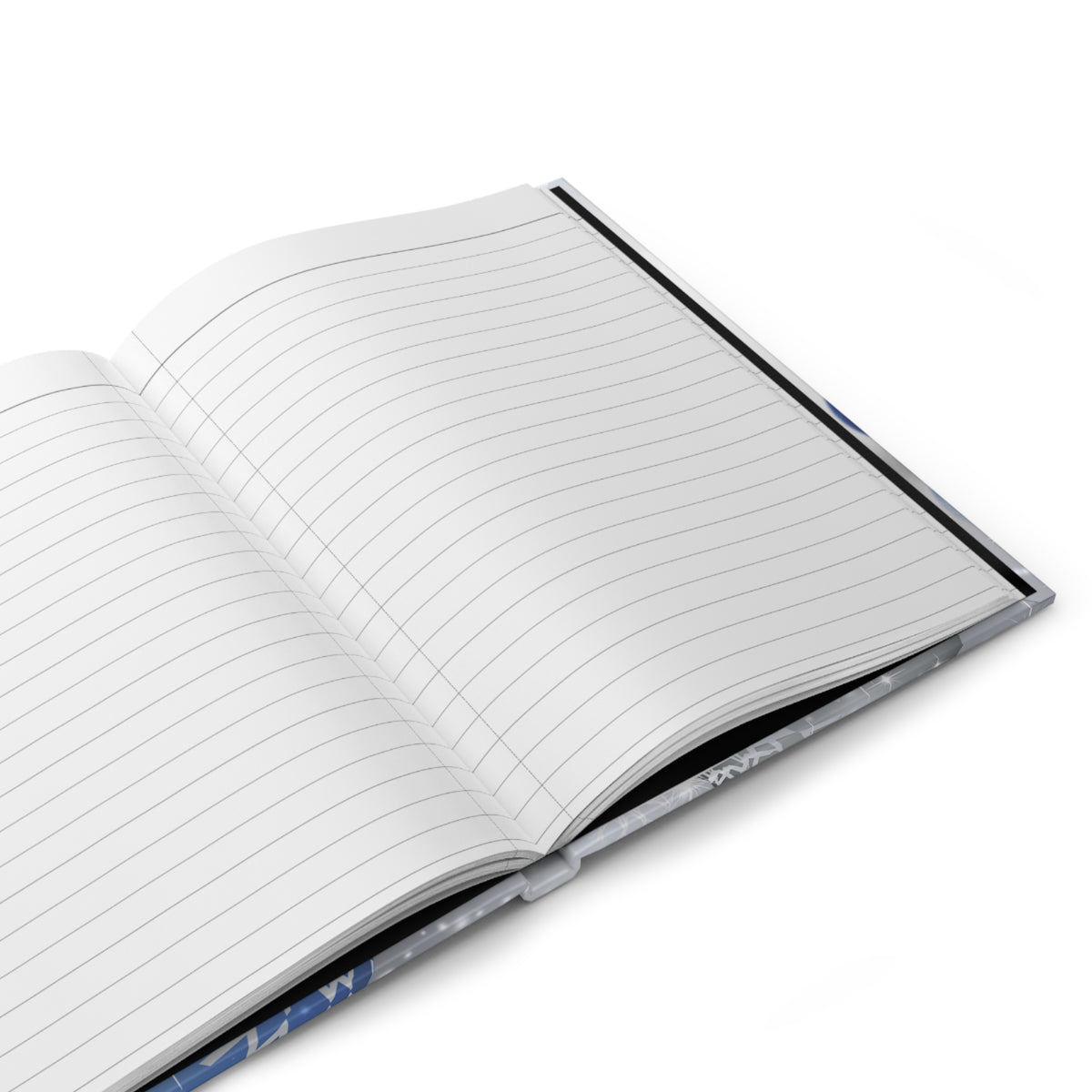Silver & Blue Bells Hardcover Journal