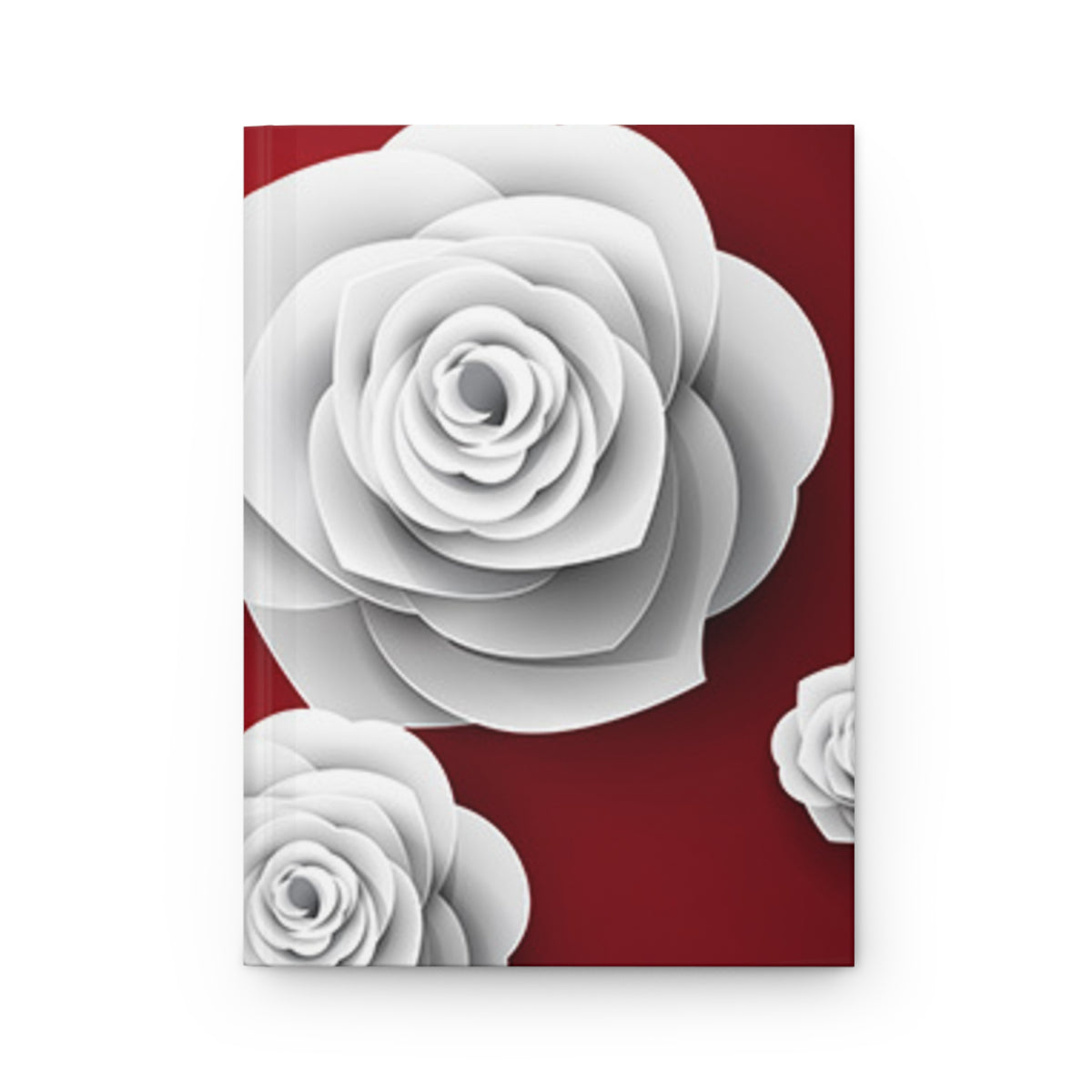 Crimson Blooms Hardcover Journal