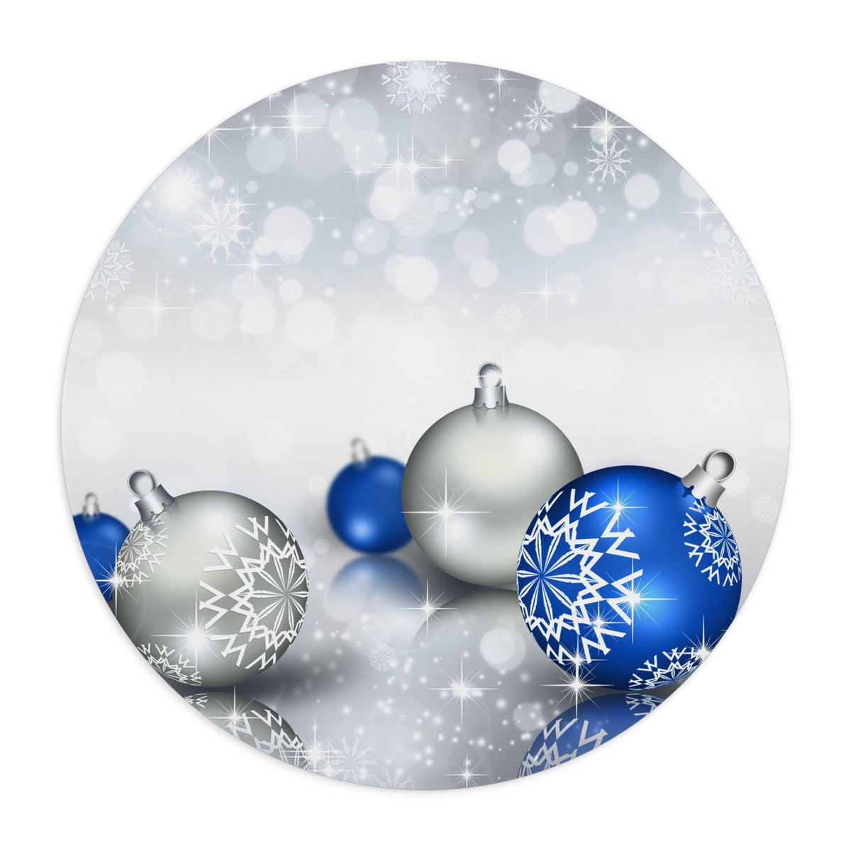 Silber and Blue Bells Mouse Pad